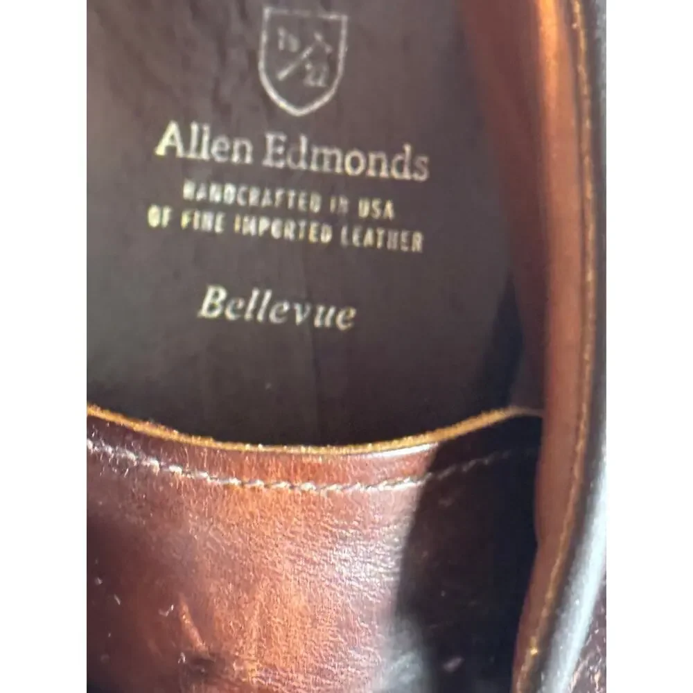 Allen Edmonds Bellevue Chukka Ankle Boots Men's 10 Brown Leather Brogue Outdoor